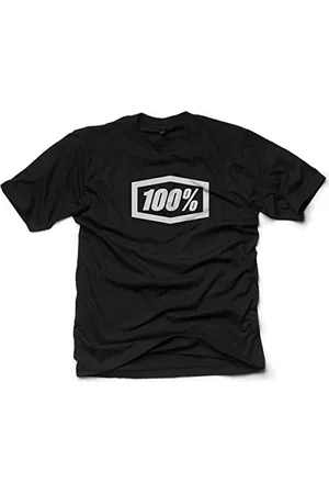 100% Casual Icon Short Sleeve Tee Black-M T-Shirt, , M Mixte