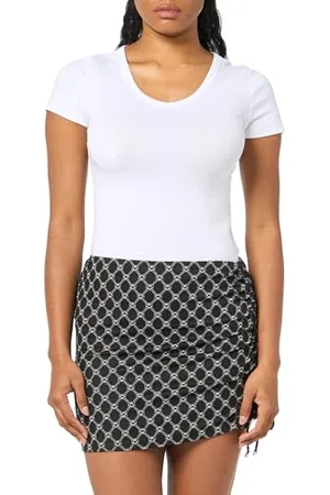 Emporio Armani Skirt Pareo Jacquard Monogram Cover-Up Swimwear, , M Femme