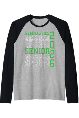Class of 2026 Graduation Shirts Gymnastique Senior Nuit Gymnastique Senior 2026 Graduation 36 Manche Raglan