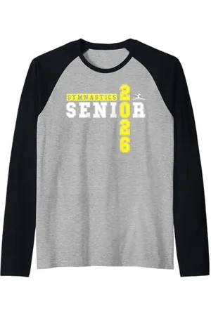 Class of 2026 Graduation Shirts Gymnastique Senior Nuit Gymnastique Senior 2026 Graduation 21 Manche Raglan