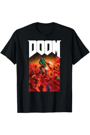 DOOM Full Color Cover Art Retro Video Game T-Shirt