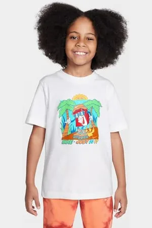 Nike Sportswear HQ3240-100 T-Shirt pour Enfants Plus âgés Blanc Taille XL