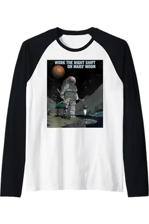 MathWare Nerdy NASA Work the Night Shift Mars Space Science Professeur Manche Raglan