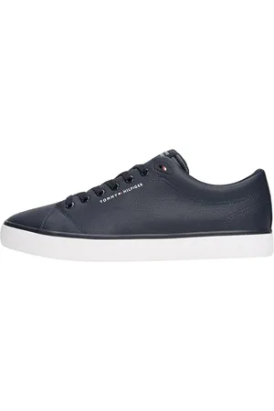 Tommy Hilfiger Baskets Vulcanisées Homme Core Low en Cuir, Bleu (Desert Sky), 42