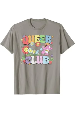 Care Bears Pride Queer Club Gardening Logo Distressed T-Shirt
