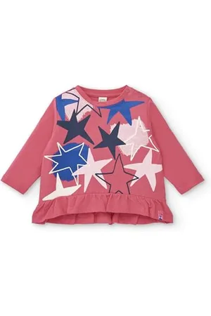 Tuc Tuc T-Shirt Fille Couleur Corail avec Volants Collection Amazing (Taille 18 Mois)
