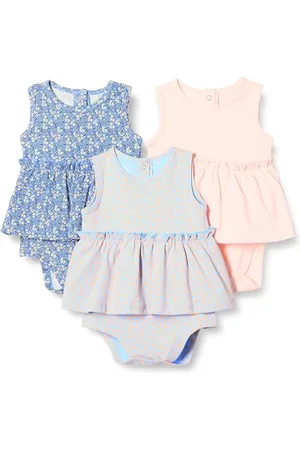 Amazon Robes Barboteuses sans Manches Bébé Fille, Lot de 3, , 24 mois