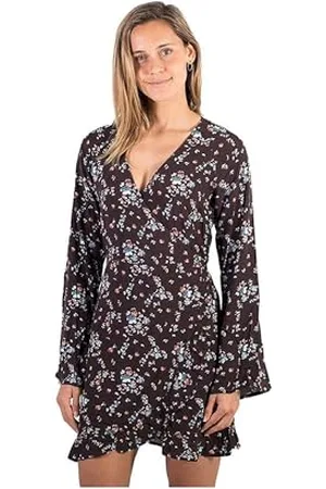 Hurley W Long Sleeve Wrap Dress