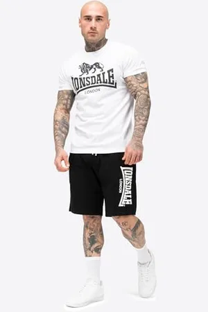 Lonsdale London Ensemble t-shirt et short pour homme, coupe normale, , taille S