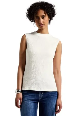 Street one A323303 T-Shirt, Blanc Cassé, 34 Femme