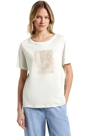 Street one A323341 T-Shirt, Blanc Cassé, 40 Femme