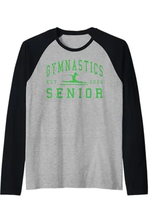Class of 2026 Graduation Shirts Gymnastique Senior Nuit Gymnastique Senior 2026 Graduation 34 Manche Raglan