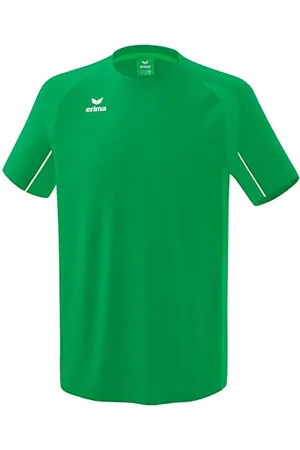Erima Liga Star Training T-Shirt, Vert émeraude/Blanc, XL Homme