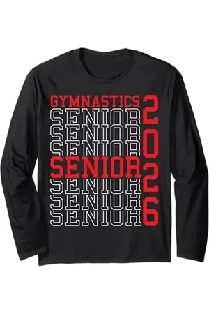 Class of 2026 Graduation Shirts Gymnastique Senior Nuit Gymnastique Senior 2026 Graduation 12 Manche Longue