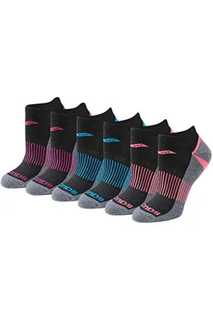 Saucony Lot de 6 paires de chaussettes pour femme, , Shoe Size: 4-7