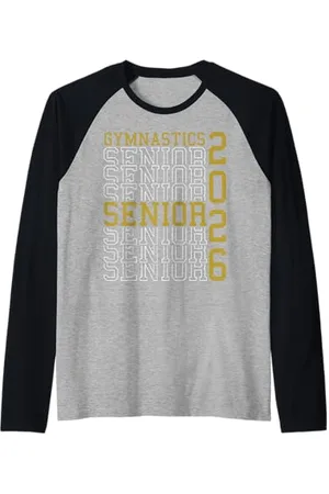 Class of 2026 Graduation Shirts Gymnastique Senior Nuit Gymnastique Senior 2026 Graduation 30 Manche Raglan