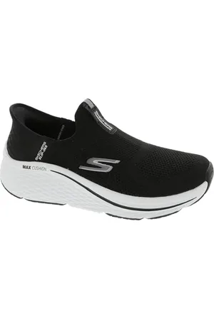 Skechers Max Cushioning Elite 2.0 Eternal Baskets à enfiler mains libres pour femme, noir/blanc, 40 EU