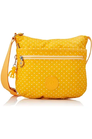 Kipling Arto, Sacs à bandoulière Femme, Jaune à Pois Doux, Taille Unique