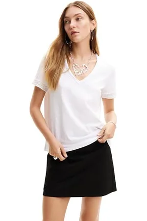 Desigual TS_Damasco Blouse, Blanc, M Femme