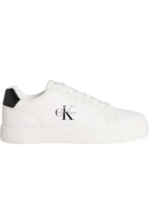 Calvin Klein Homme Classic Cupsole Mono LTH Ym0ym01369 Bas, White (Bright White/Black), 40 EU