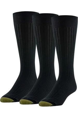 Gold Toe Lot de 3 paires de chaussettes classiques Canterbury Crew pour homme Taille unique 39-46, , L