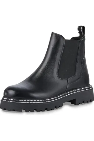 Marco Tozzi Bottines zippées pour Femme 2-25491-43 Chelsea, Noir/Blanc, 37 EU