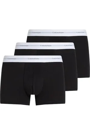 Calvin Klein Boxers Caleçons Lot de 3 Homme avec Ceinture Emblématique, Noir (Black, Black, Black), M