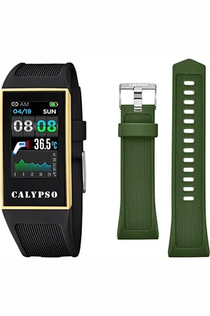 Calypso Montre modèle K8502 / 4 de la Collection SMARTWATCH, boîtier 23,80/41,30 mm avec Bracelet en Caoutchouc Noir pour Femme K8502/4
