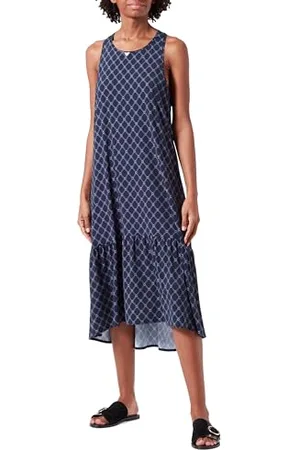 Emporio Armani Long Dress Logo Print Cover-Up Swimwear, , L/XL Femme
