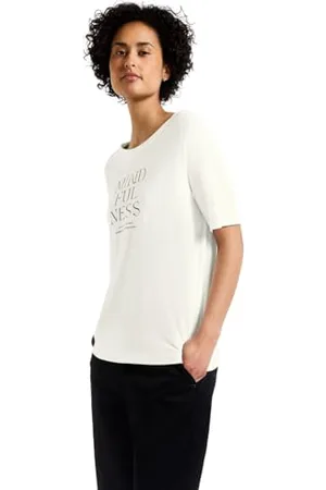 Street one A323338 T-Shirt, Blanc Cassé, 42 Femme