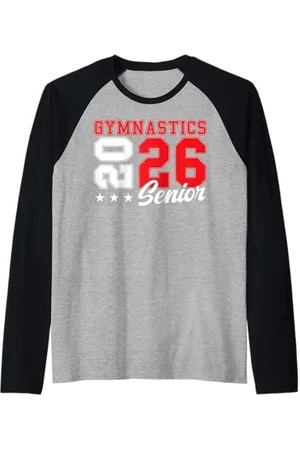 Class of 2026 Graduation Shirts Gymnastique Senior Nuit Gymnastique Senior 2026 Graduation 11 Manche Raglan