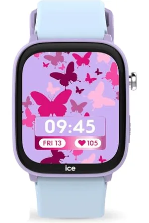 Montre ICE Cartoon Butterfly Pour Fille - Bracelet Silicone Vert - Étanche 10 ATM - Apprentissage Heure