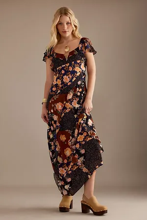 Kachel Robe longue Lulu à manches papillon et volants