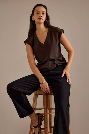 Frame T-shirt col en V Easy en