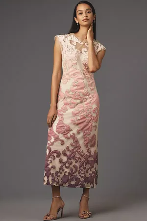 LetMeBe Robe Nuisette Mi-Longue Ombrée Transparente en