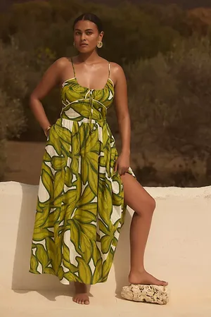 Anthropologie Robe mi-longue sans manches à encolure ronde By Anthopologie par