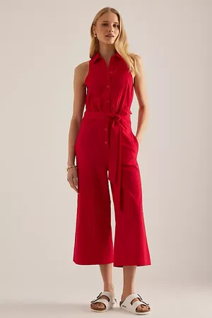Maeve Combinaison à col halter court en , pour femme