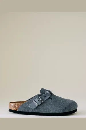 Birkenstock Sabots Boston en Suède Tressé en