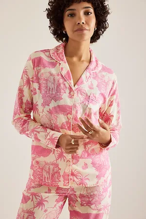 Desmond & Dempsey Long-Sleeve Pyjama Set en