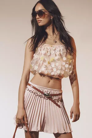 Anthropologie Silky Plissé Shorts en , pour femme