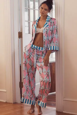 Karen Mabon Ensemble de Pyjama Arlequin à Manches Évasées