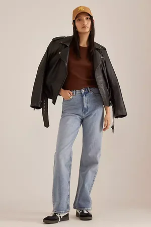 Dr Denim Jeans Echo Taille Haute Coupe Droite en , pour femme