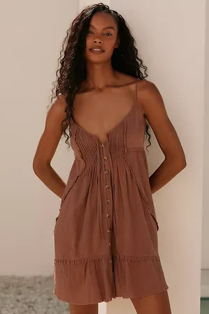 Anthropologie Robe Mini Couverture Gazeuse Par Anthropologie par en