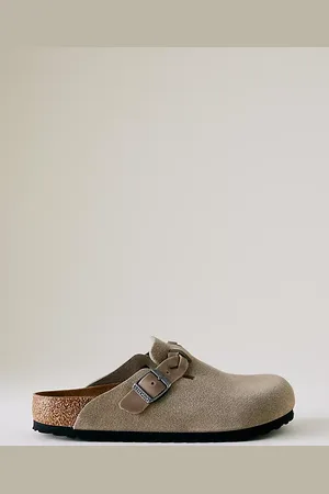 Birkenstock Sabots Boston en Suède Tressé en