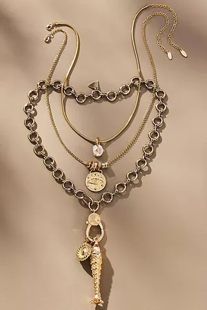 Anthropologie Fish Charm Necklace par en