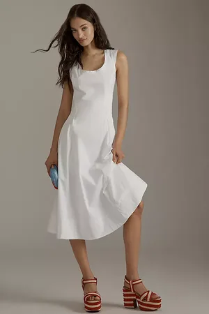 Anthropologie Sleeveless Scoop-Neck Midi Dress en