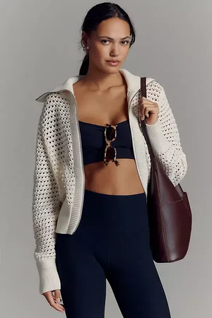 Varley Eloise Zip Through Knit Jacket en