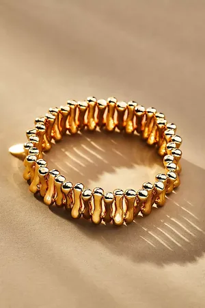 Anthropologie Bracelet Extensible en Métal Côtelé par en , pour femme
