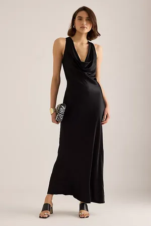 Anthropologie Robe Longue Gracie à Col Bénitier en