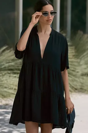 Anthropologie La Robe Tunique Mini Fluide Kallie par